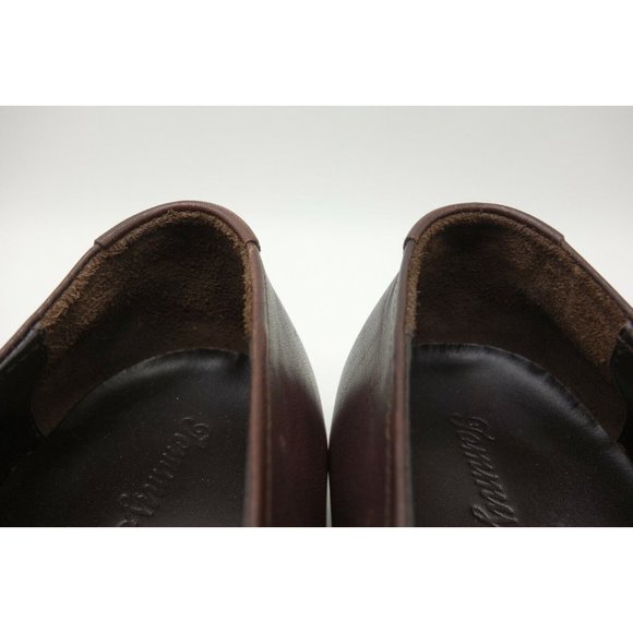 Tommy Bahama Manhattan Island Brown Leather Slip On Loafers Shoes Men\'s 10.5 M